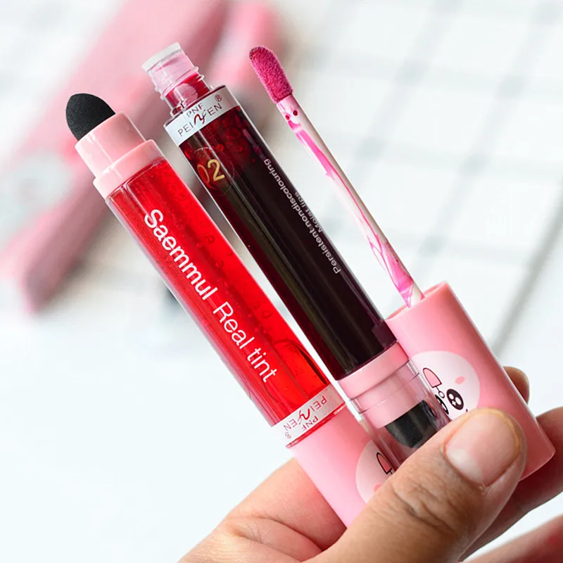 

PNF Lip Gloss Liquid Lipstick lip makeup Waterproof long lip luster 3 color Wholesale Cosmetics lipstick kiss proof Lasting
