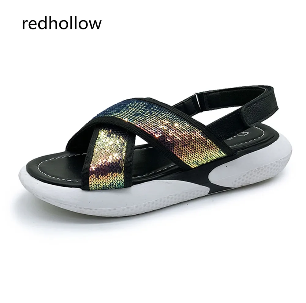 

Women Sandals Summer Casual Shoes Flat Beach Platform Sandals Fashion Bling Women Comfort Walking Shoes Peep Toe Ladies Footwear