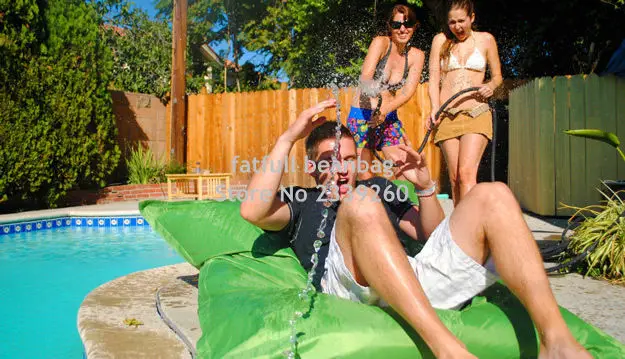 Cover only No Filler-oversized luxury comfortably accommodate two adults float beanbag, pool bean bag lounge- outdoor enjoyment