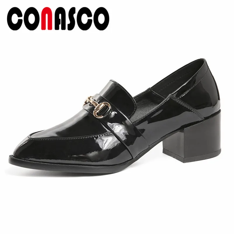 

CONASCO New Arrival Women Basic Pumps High Heels Slip On Party Shoes Woman Spring Autumn Black Office Pumps Shoes