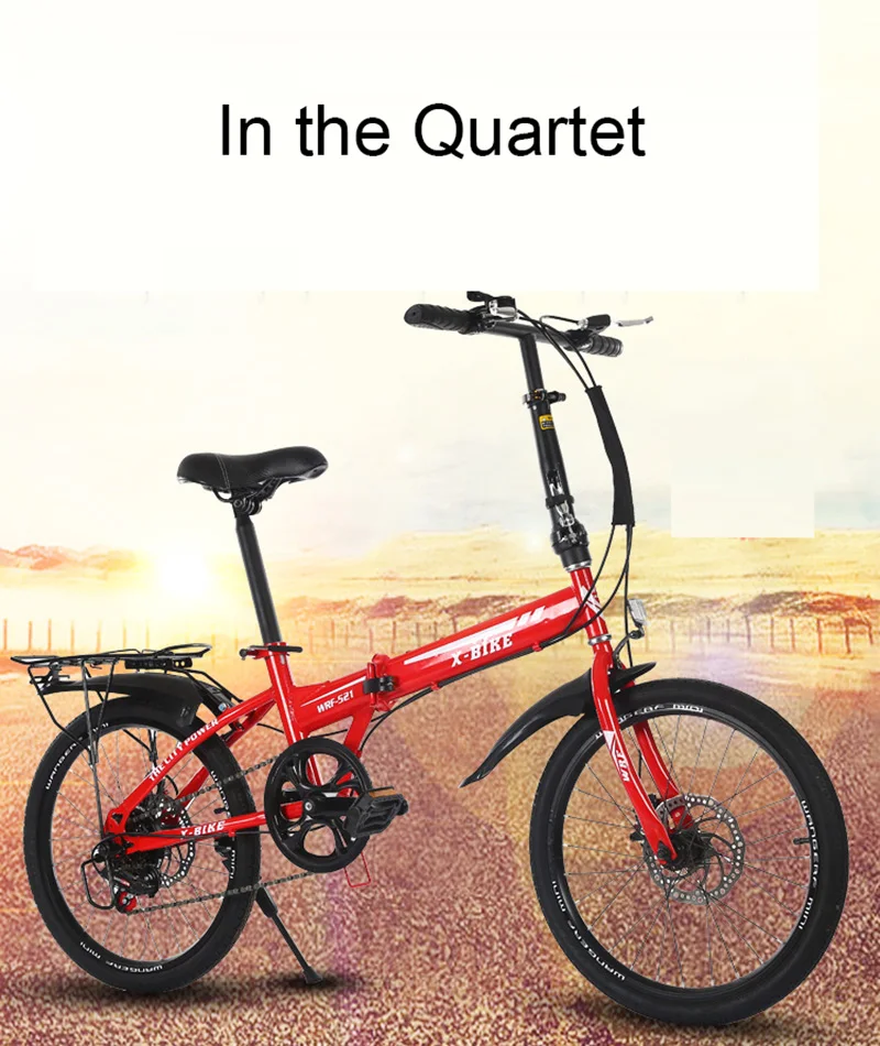 Sale 20 Inch Variable Speed Folding Bicycle Adult Male And Female Student Bicycle 0