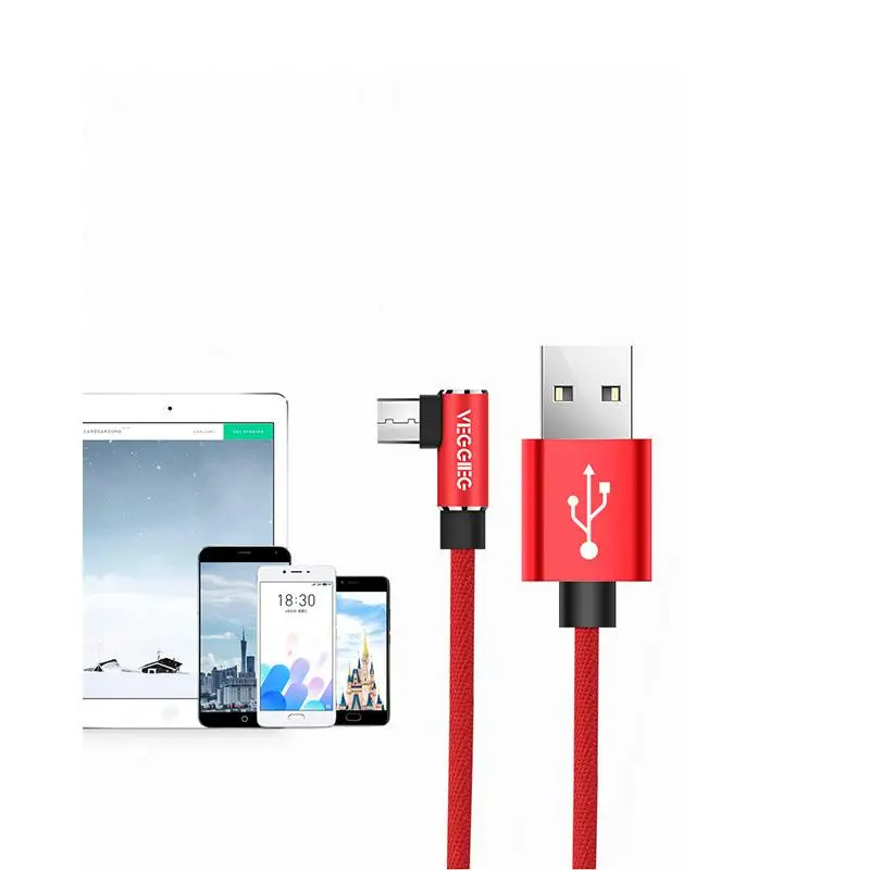 الكوع الروبوت كابل نقل بيانات الهاتف المحمول شحن سريع لل فيفو ، ل Xiami ، ل Meizu كابل بيانات