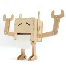 Дерево ремесел Tissue Box DIY позы Креативный дизайн робот Ткани Полки ручки подарок на день рождения украшения дома