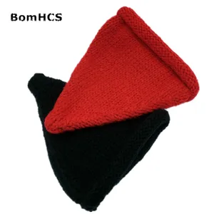 BomHCS Winter Warm Women's 1/8 Pizza Beanie 100% Handmade Peaked Hat Kid's Caps