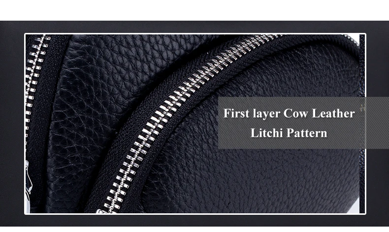 Lomelobo Women Genuine Leather Handbags Lady Litchi Pattern Shoulder Bag Casual Totes & Crossbody bags Female Girl Messenger Bag 2019 HBL222 Details (02)