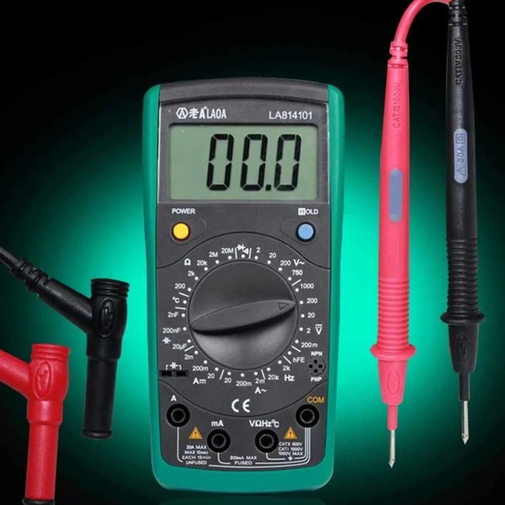 LAOA LA814101 Цифровой мультиметр Multimetro Amp Вольт Ом метр амперметр AC/DC Напряжение Ток