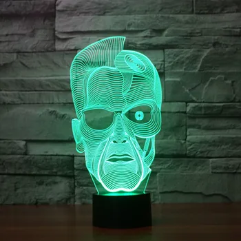 

Customed Night Light 7 Color Changing 3D night light and lamp Building light for bedroom Promotional Gifts
