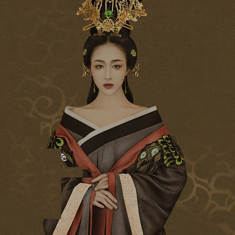 

Cang Qiong Zhi Shang Spring Exhibition Empress Gorgeous Tang Suit Hanfu Costume Thematic Photography Costume Hanfu for Women