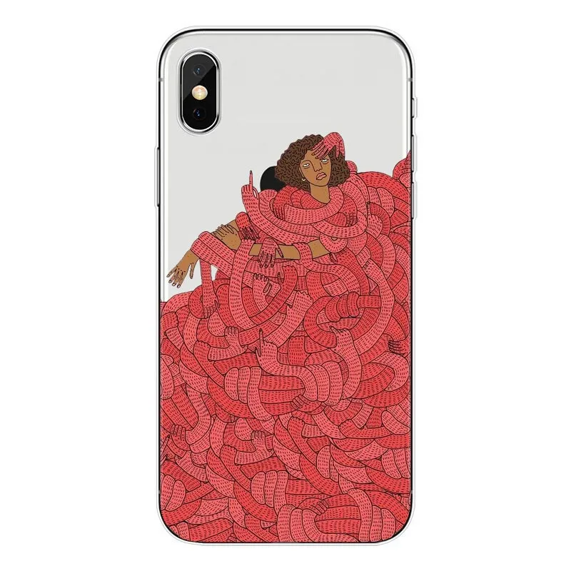 Силиконовый ТПУ чехол Polly nem pintura arte suave для iphone 8 7 Plus 11 12 X MAX TPU лучший дизайн