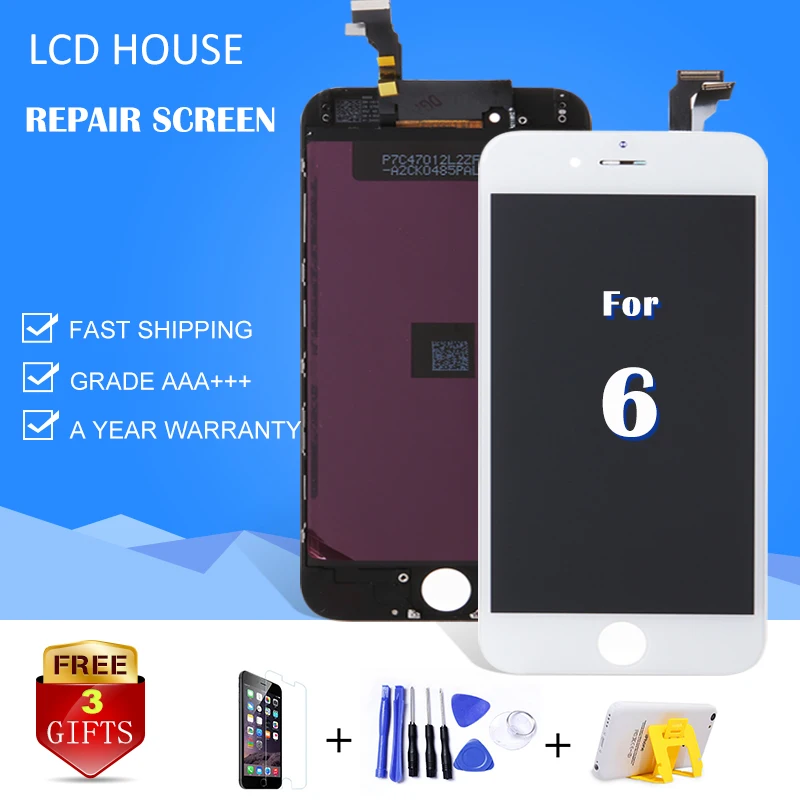 1 PC AAA For IPhone 6 Lcd Display Full Screen 4 7 Inch With Touch Screen