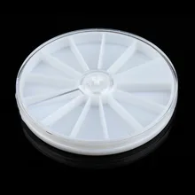 12 Grid Tool Jewelry Beads Rotatable Round Environmental PP Organizer Boxes Packaging Containers for Beads