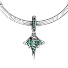 Подходит для Pandora шармы браслеты тропические Raza бусины стерлингового серебра 925-ювелирные изделия