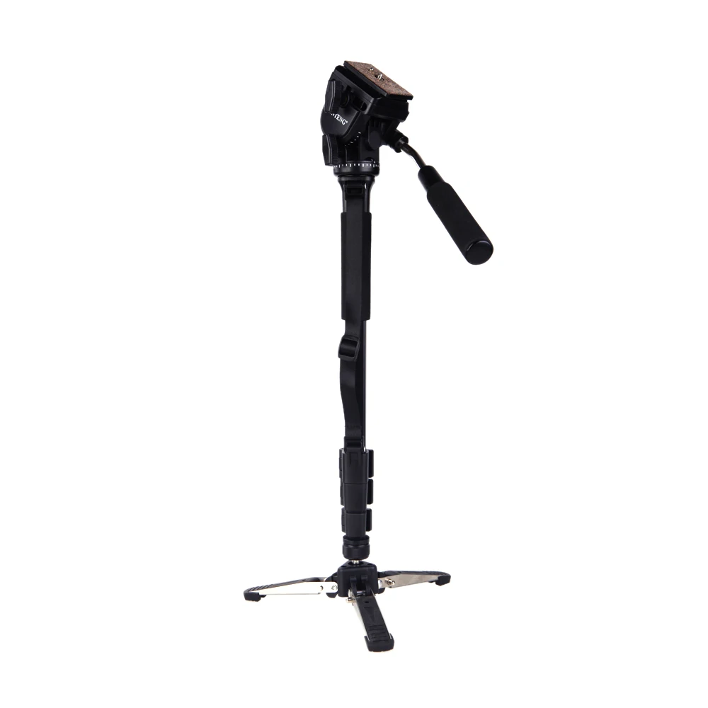 

Yunteng VCT-288 Photography Tripod Monopod+Fluid Pan Head+Unipod Holder w/ Tripod Head Triopd for Smartphone Canon Nikon Camera