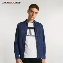 JackJones Men's Casual Comfortable Denim Shirt|218305502