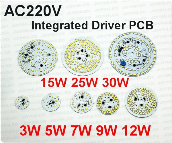 ; набор из 10 шт./лот 220 V затемнения светодиодный чип pcb 2835 Светодиодный модуль AC Led 18 Вт точечная лампа