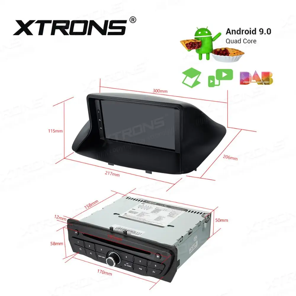 Perfect 7" Android 9.0 Pie OS Car DVD Multimedia Navigation GPS Radio for Renault Megane III 2008-2015 & Renault Fluence 2008-2015 5