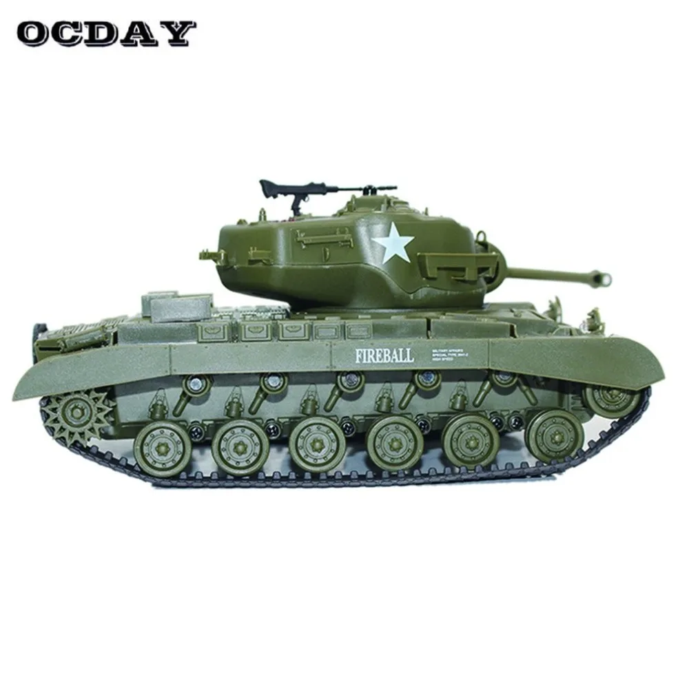 

New 2.4G Infrared RC Battle M26 Emmagee Remote Control Tank & Pershing Tank Cannon Remote Tank Model Toy for Children Best Gift