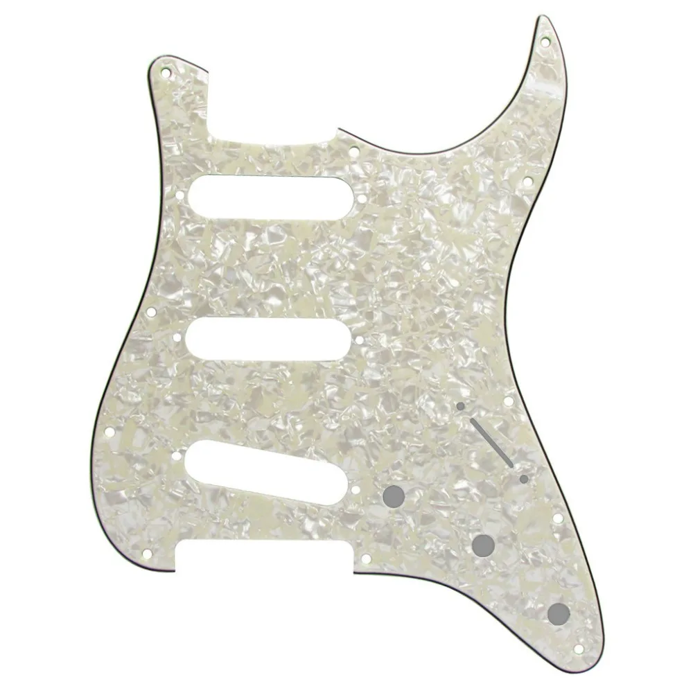 FLEOR 1 шт. Страт накладка на гитару sss pick Guard Scartch Plate w/pick guard винты для 11 отверстий гитарных частей, 20 цветов на выбор