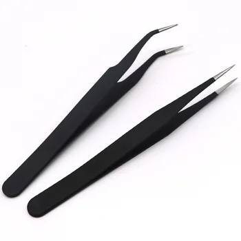 

1Set Curved and Straight Nail Art Rhinestones Nail Tweezers Eyelash Extension Picking Acrylic Gel Paillette Nipper Picking Tools