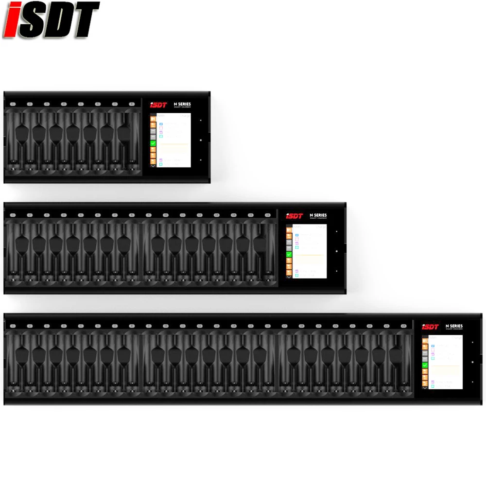 ISDT N8 N16 N24 AA AAA зарядное устройство DC Смарт зарядное устройство для батареи Li-lon LiHv Ni-MH Ni-Cd LiFePO4