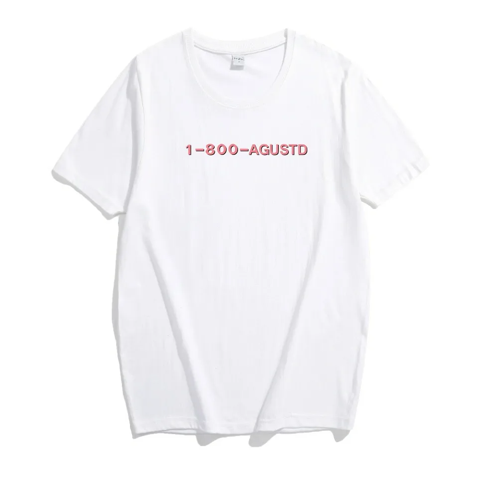 1-800-Agust D mujeres camiseta Casual Bts Suga Min Yoongi Kpop Camiseta cuello redondo manga corta mujeres Camisetas Mujer Xxl 1-800-Agust D mujeres camiseta Casual Bts Suga Min Yoongi Kpop Camiseta cuello redondo manga corta mujeres Camisetas Mujer Xxl