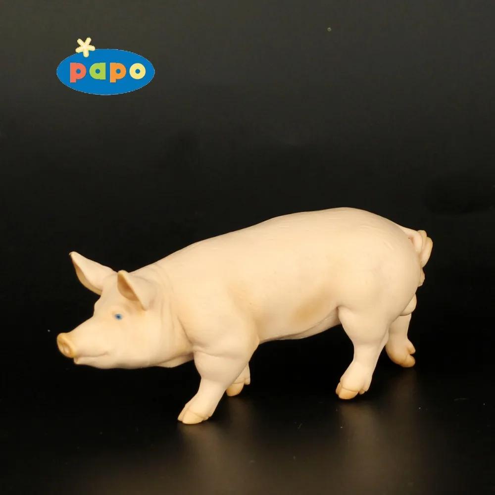 2004 Papo Family farm animal collection Walking Male pig Model Child