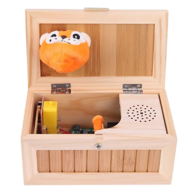 Súper divertido anti stress caja inútil con sonido novedad Juguetes Mini caja inútil Tigre divertido Tricky Juguetes sorpresa broma - 5