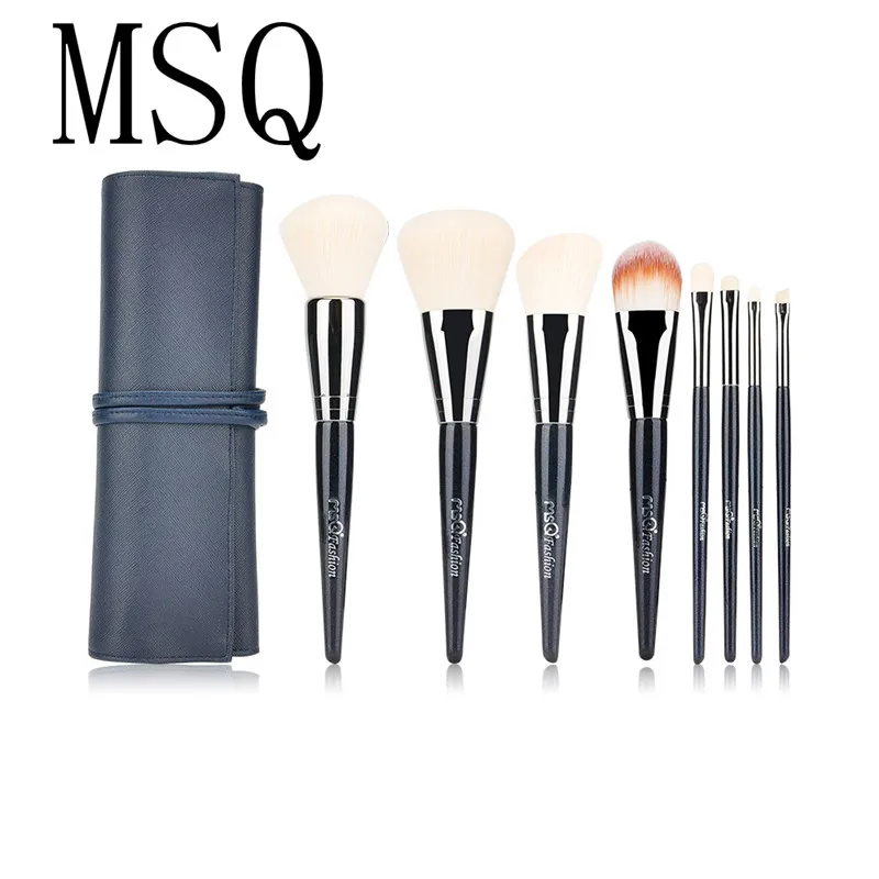 

MSQ 8pcs Cosmetic Brush Powder Foundation Eye Shadow Lip Cosmetics Tool