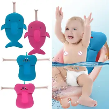 

Newborn Baby Bathtub Cushion Portable Infant Bathing Shower Bath Tub Pad Toddler Non-slip Bathtub Seat Mat floating Buckle seat
