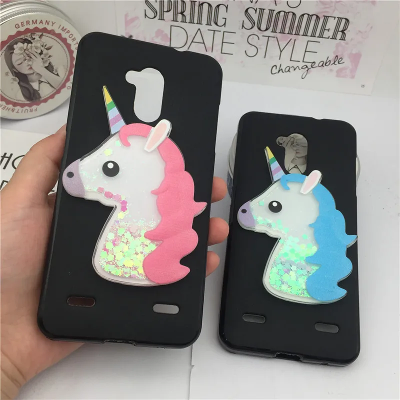 

Luxury Glitter Liquid Soft TPU Case Funda for ZTE Blade V7 Lite V7Lite Blade V6 Plus V0720 Case Dynamic Quicksand Unicorn Cover