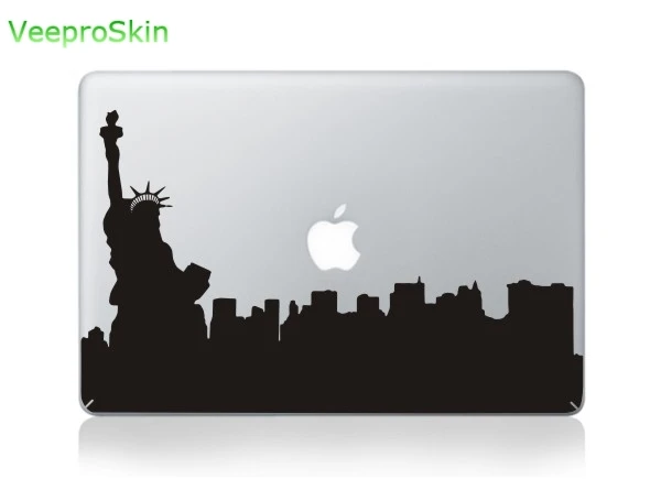 Ноутбук Стикеры для Macbook Pro Air retina 11 12 13 15 15,6 дюймов Mac кожного покрова hp тетрадь Stciker - Цвет: MB black-Part E (17)