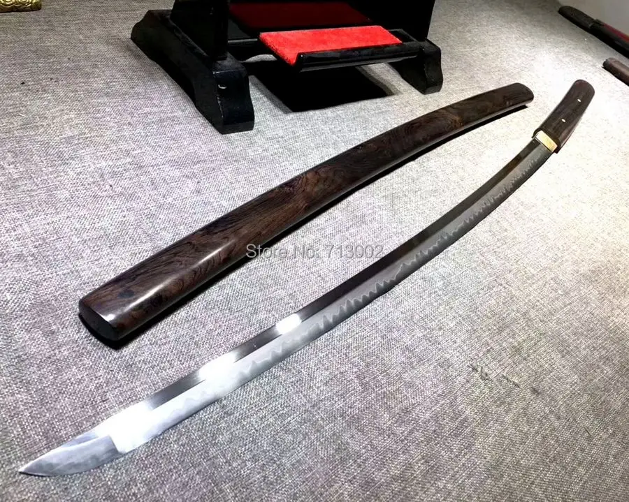 

Handmade Japanese Sword Shirasaya Samurai Katana Sharp T10 Blade 60.3HRC