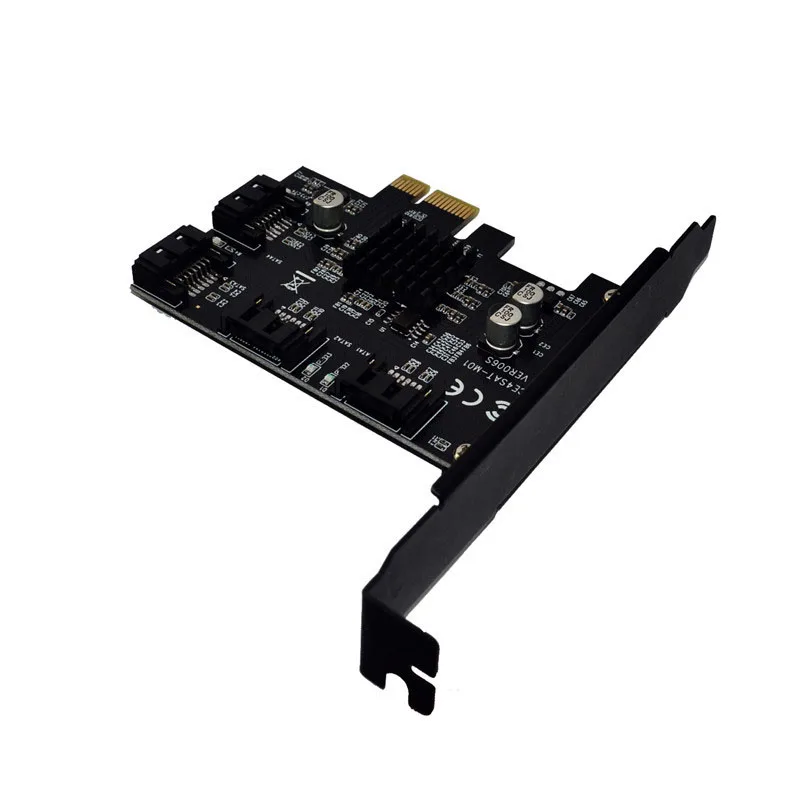 Marvell 88SE9215 4 порта SATA 6G PCI Express контроллер карты PCI-e для SATA III 3,0 конвертер PCI низкопрофильный кронштейн SATA3.0