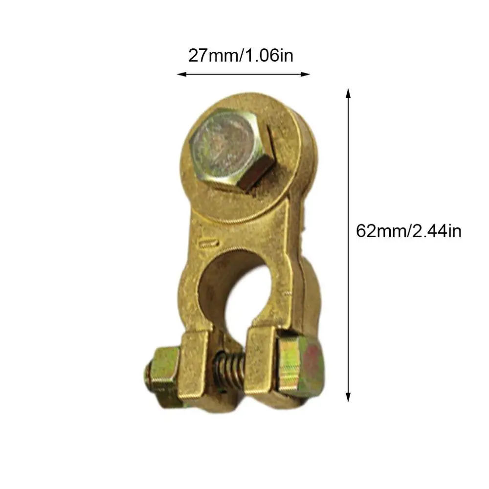 Утолщенный Чистый медный автомобильный аккумулятор разъем клемма батарея клемма свайная головка батарея плоскогубцы Батарейная головка устойчивость к коррозии