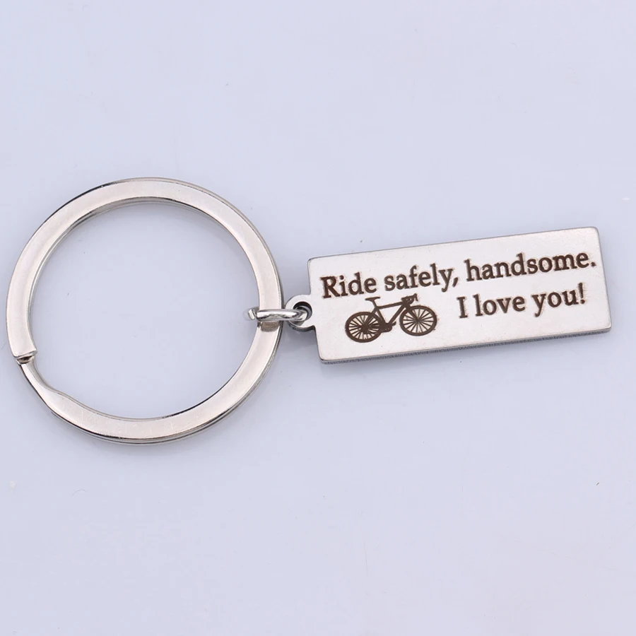Ride Safe красивый брелок для ключей I Love You подарки пар влюбленных держатель высокое