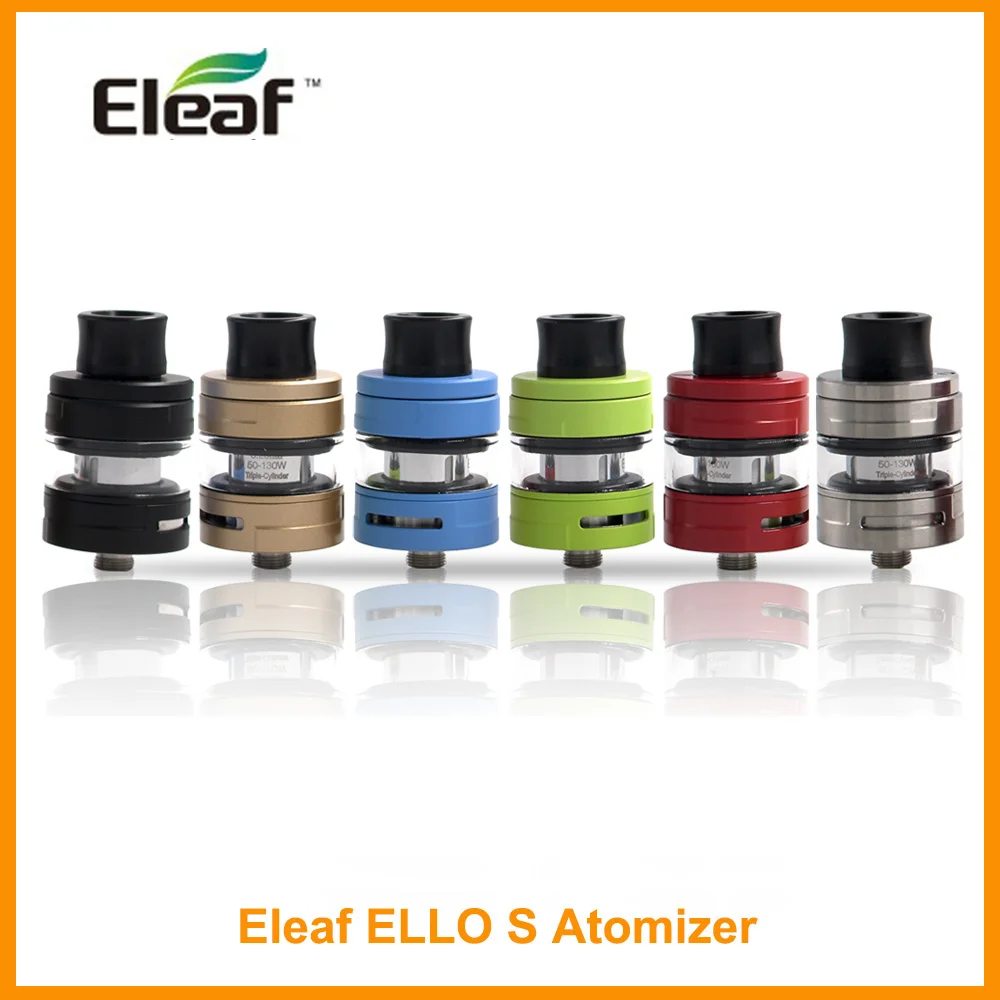 

Original Eleaf ELLO S Atomizer 2ml Capacity Tank 510 Thread HW1/HW2/HW3/HW4 Coil Atomizer Tank For Cuboid Mini/Cuboid Tap E-Cig