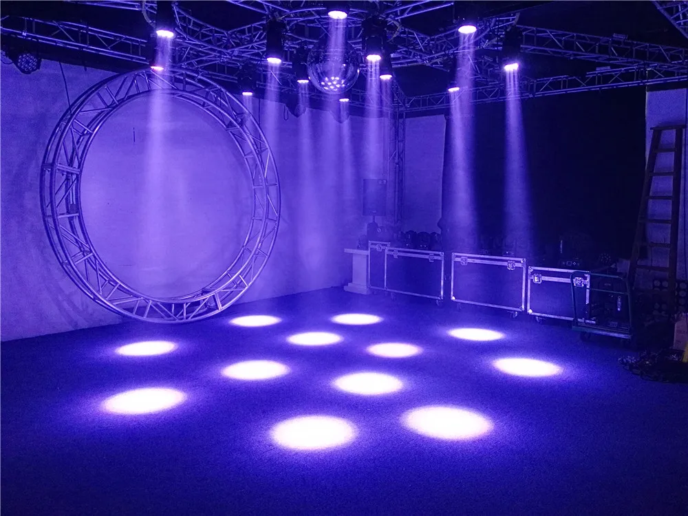 Zoom LED 7x12w RGBW 4in1 Moving Head Light DMX512 Wash Light/Zoom профессиональный DJ/Bar/Party/Show/Stage Light|Эффект