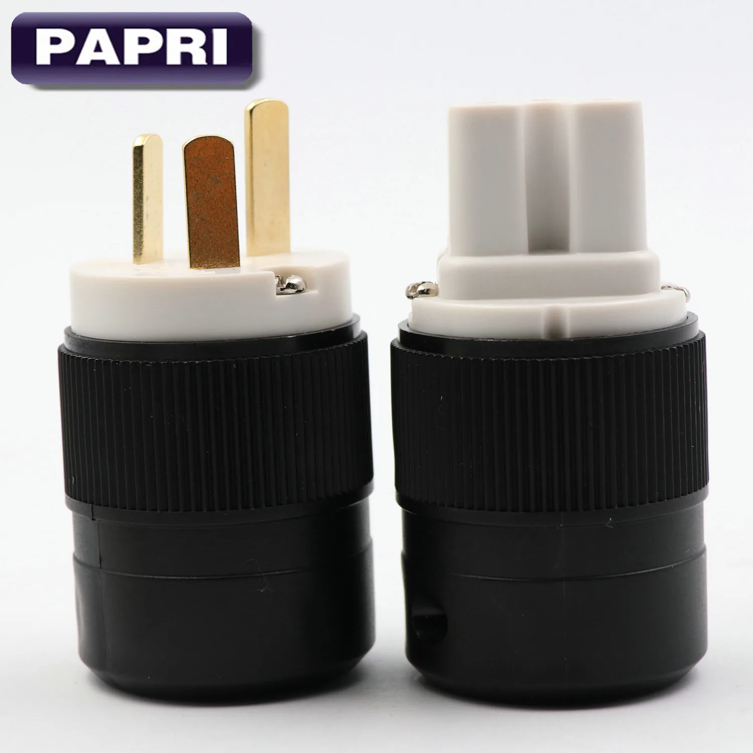 PAPRI FP-01Eu DIY ЕС Schuko разъем питания Европейский стандарт Позолоченные разъемы HiFi для электрический кабель Разъем