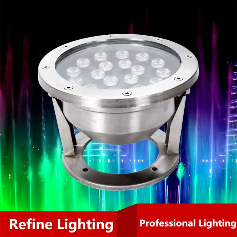 

Underwater LED RGB 18W IP68 Swimming Pool Light For Piscine Iluminacao Outdoor Fountain Lights Project Decor LED Underwater Lamp