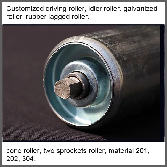 Conveyor Drive Roller Galvanized Conveyor Pulley Belt Conveyor Roller