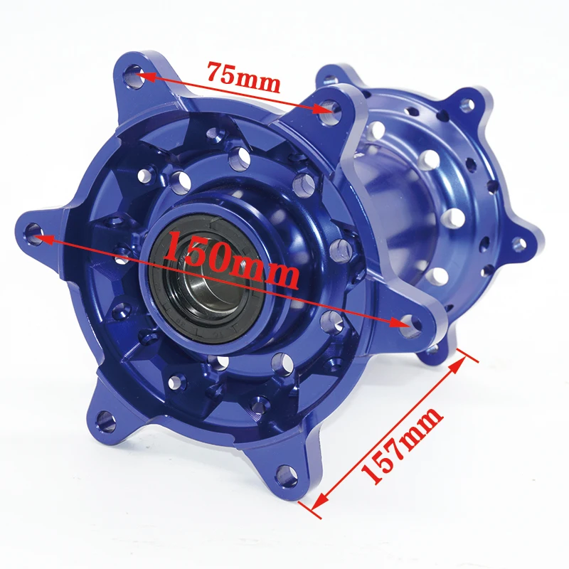 Motorcycle Motocicleta Frente Cubo Rueda Trasera Llanta para For EXC XC SXF TC FC TE FE 150, 200, 250, 300, 350 400, 450 blue