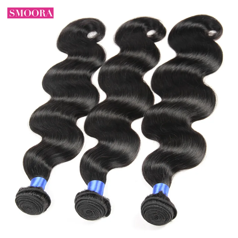 

Peruvian Body Wave 3 Bundles Human Hair Extensions 300 Grams Natural Black Peruvian Hair Bundles Non RemyPerruque Cheveux Humain