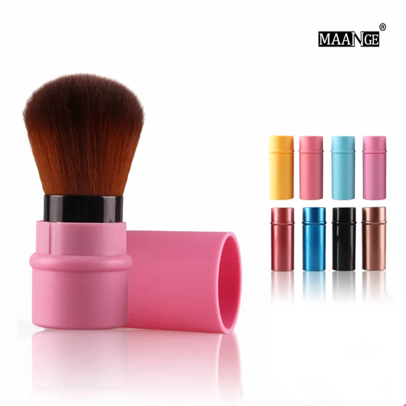 

Mini Retractable Makeup Brush Soft Face Cheek Foundation Powder Blush Brushes Travel Cosmetic Tool Brochas Maquillaje Viaje 25#