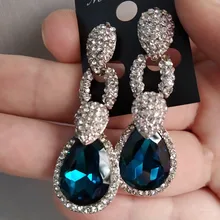 Роскошные милые модные прозрачные CZ белые зеленые синие Кристальные серьги-гвоздики для женщин девочек серебряные серьги