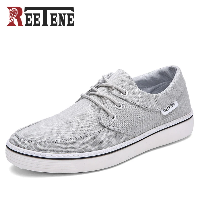 De Casual À blue Pour Mode Arrivée Nouvelle Lacets gray Automne Reetene Toile Mocassins Chaussures Plat Black Printemps Hommes bg6Y7yf