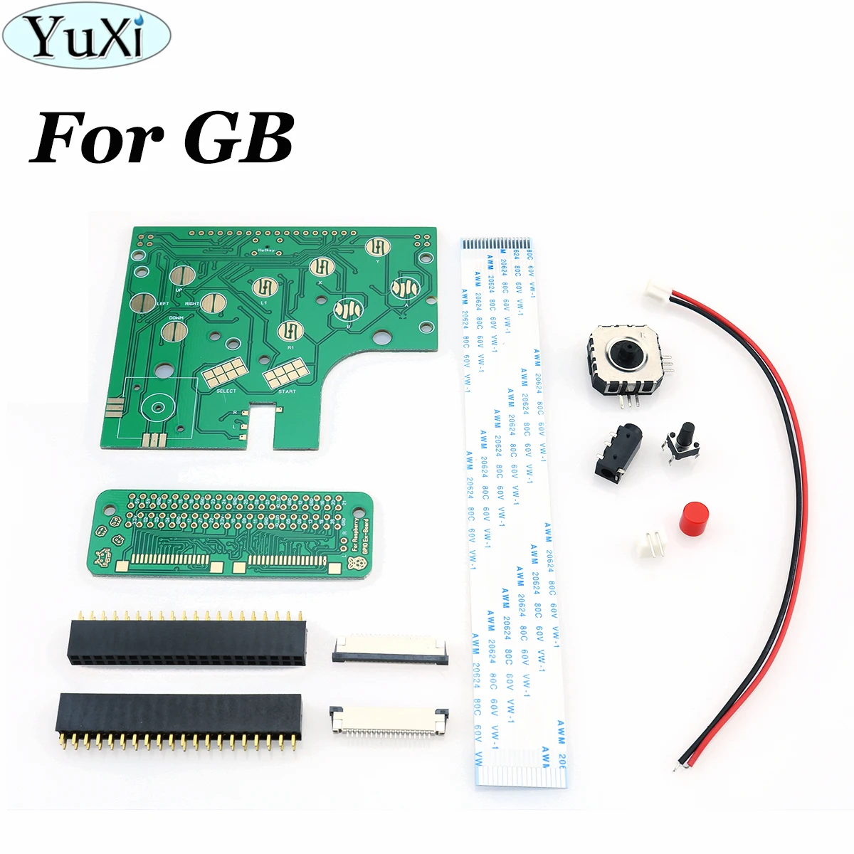 

YuXi DIY 6 Buttons PCB Board Switch Wire Connector Kit For Raspberry Pi GBZ For Game Boy GB Zero DMG-001