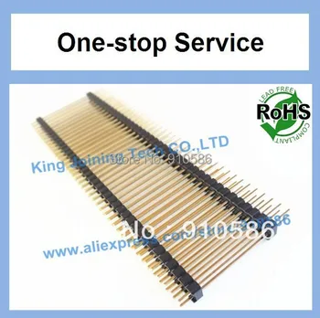 

10pcs/lot 2.54mm Male Pin HEADER strip,Double-row 2X40P L:35mm,dual-body pin header Connector,board stacker