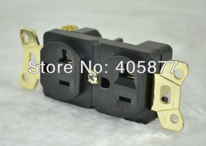refrigeration Series Hi-End-G Gold plated US Power Receptacles wall outlet distributor | Электроника