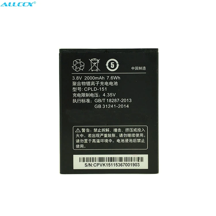 ALLCCX Высокое качество батареи мобильного телефона CPLD-151 для Coolpad 8717 с отличным