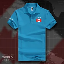 Канадские канадские мужские рубашки поло с коротким рукавом, белые бренды с принтом для страны, хлопок, новая мода, CA CAN